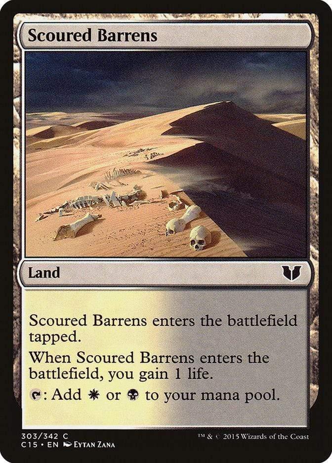 Magic: The Gathering MTG Single Scoured Barrens [Commander 2015]