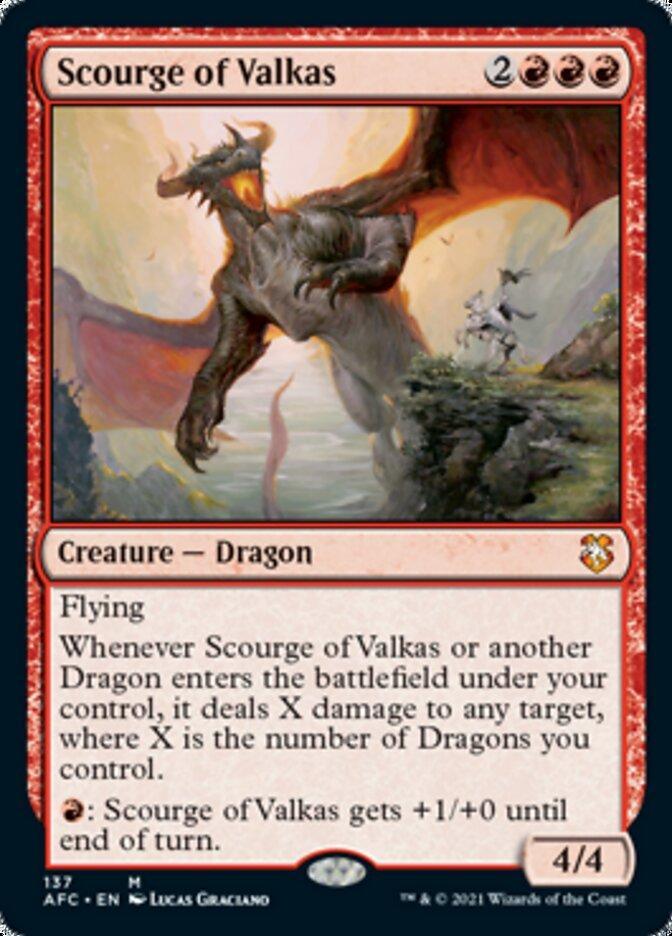 Magic: The Gathering MTG Single Scourge of Valkas [Dungeons & Dragons: Adventures in the Forgotten Realms Commander]