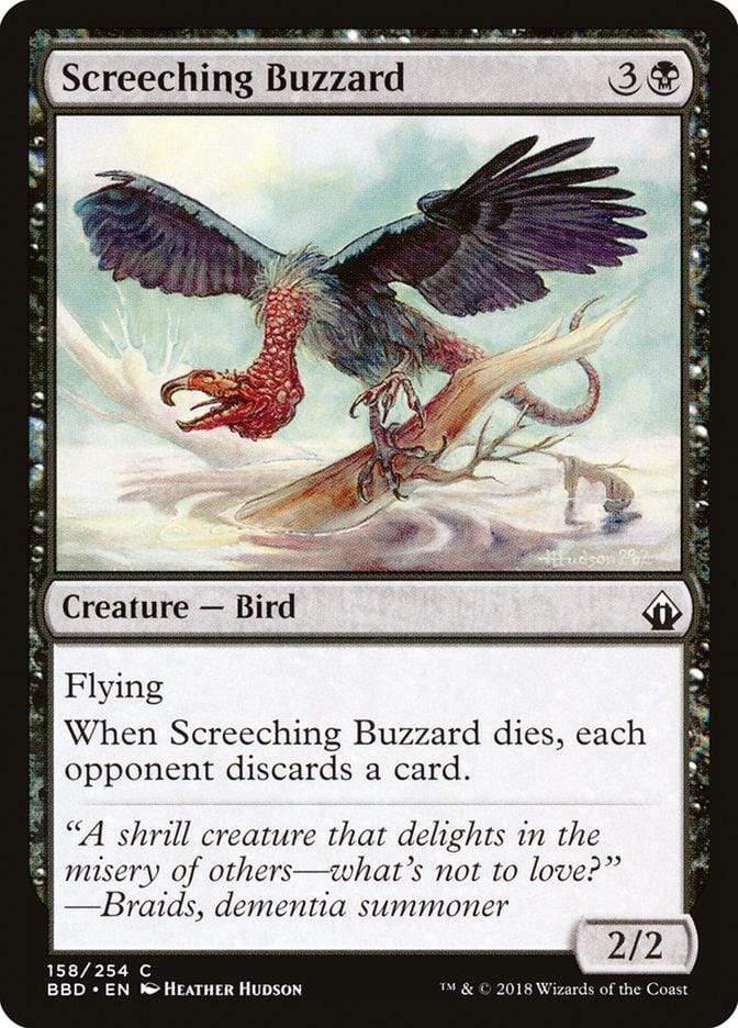 Magic: The Gathering MTG Single Screeching Buzzard [Battlebond]