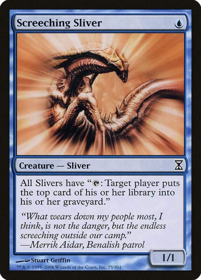 Magic: The Gathering MTG Single Screeching Sliver [Time Spiral]