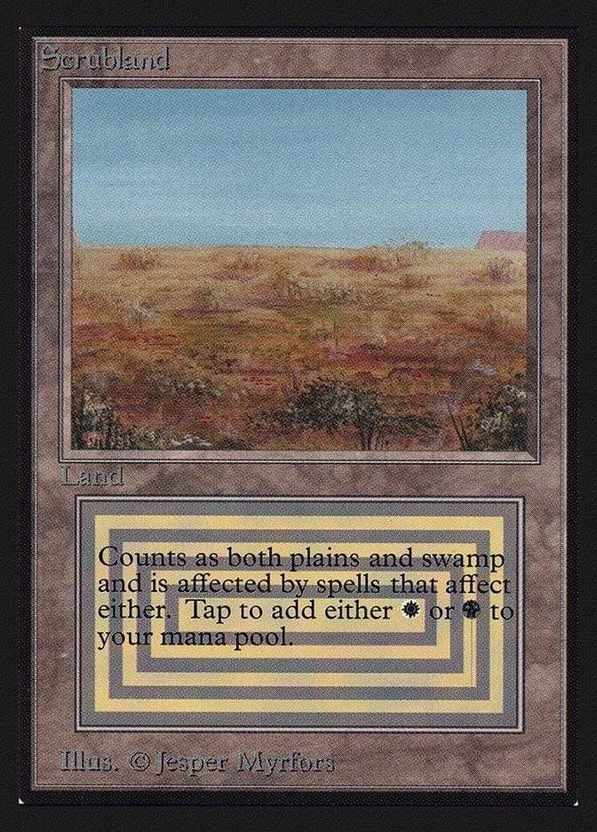 Magic: The Gathering MTG Single Scrubland [Collectors’ Edition]