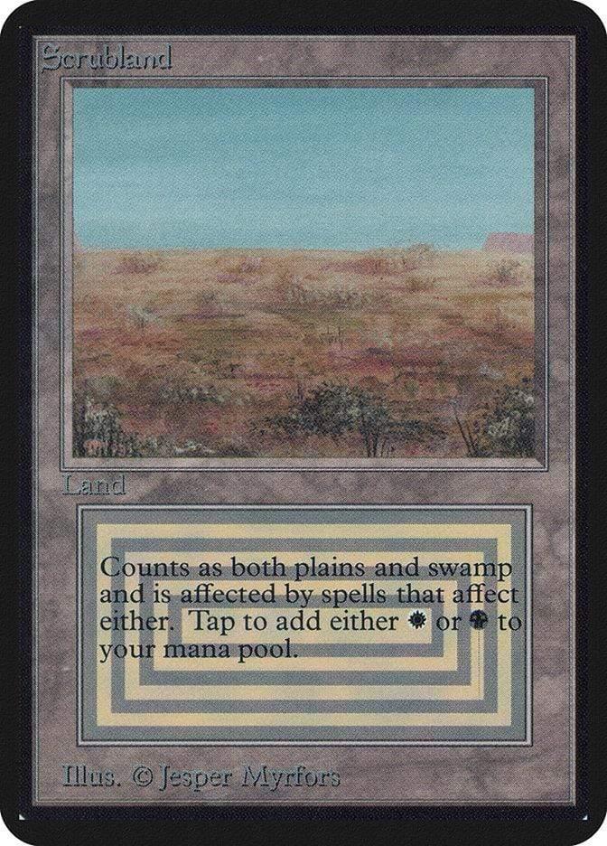 Magic: The Gathering MTG Single Scrubland [Limited Edition Alpha]