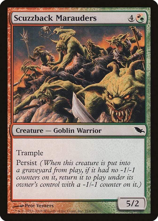 Magic: The Gathering MTG Single Scuzzback Marauders [Shadowmoor]