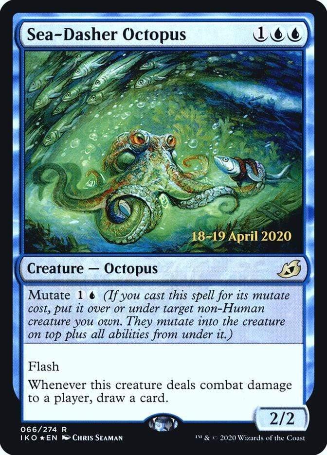 Magic: The Gathering MTG Single Sea-Dasher Octopus  [Ikoria: Lair of Behemoths Prerelease Promos]