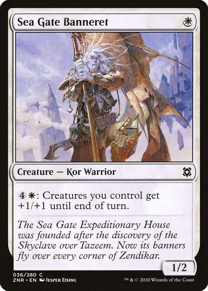Magic: The Gathering MTG Single Sea Gate Banneret [Zendikar Rising]