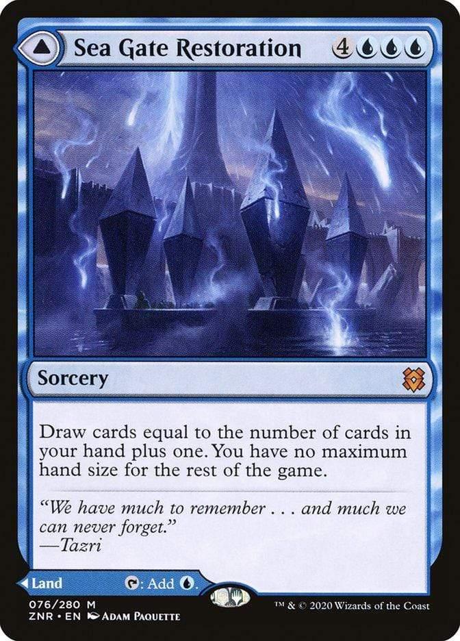 Magic: The Gathering MTG Single Sea Gate Restoration // Sea Gate, Reborn [Zendikar Rising]