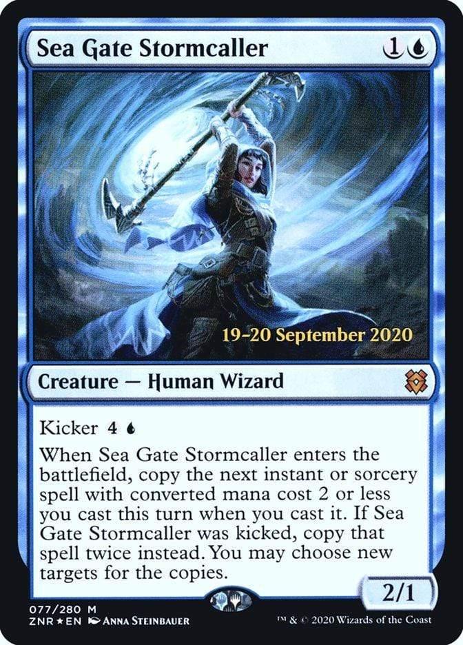 Magic: The Gathering MTG Single Sea Gate Stormcaller [Zendikar Rising Prerelease Promos]