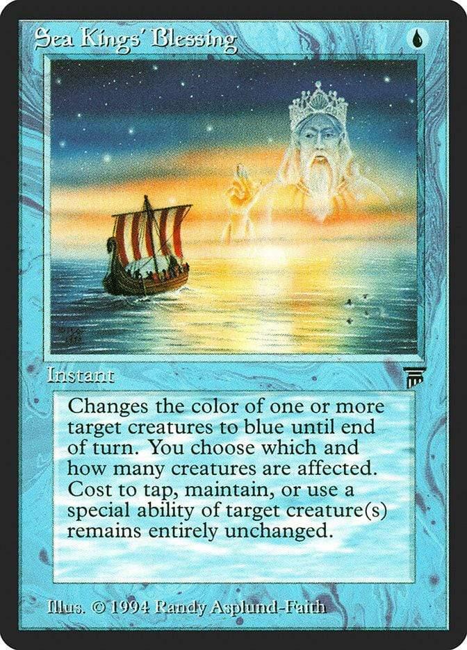 Magic: The Gathering MTG Single Sea Kings' Blessing [Legends]