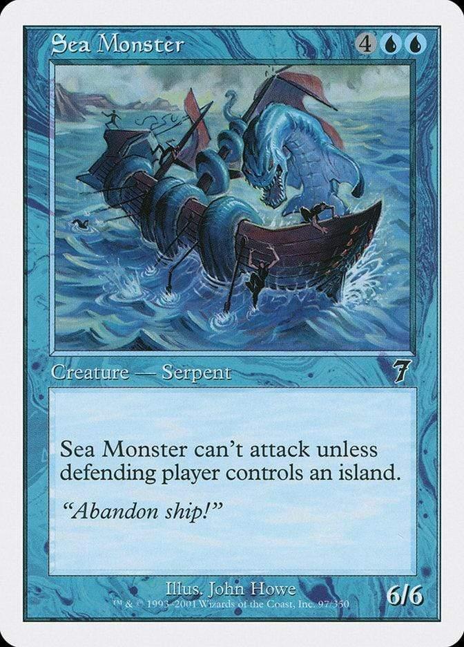 Magic: The Gathering MTG Single Sea Monster [Seventh Edition]