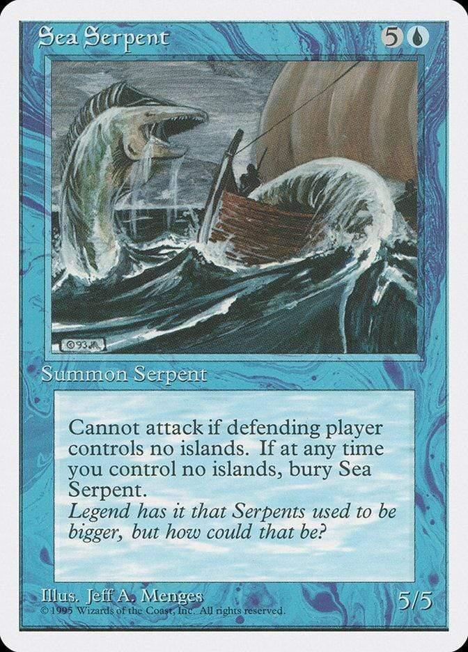 Magic: The Gathering MTG Single Sea Serpent [Fourth Edition]
