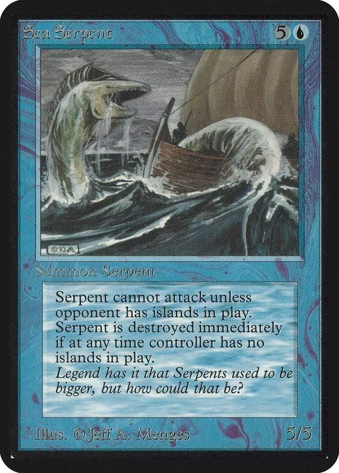Magic: The Gathering MTG Single Sea Serpent [Limited Edition Alpha]