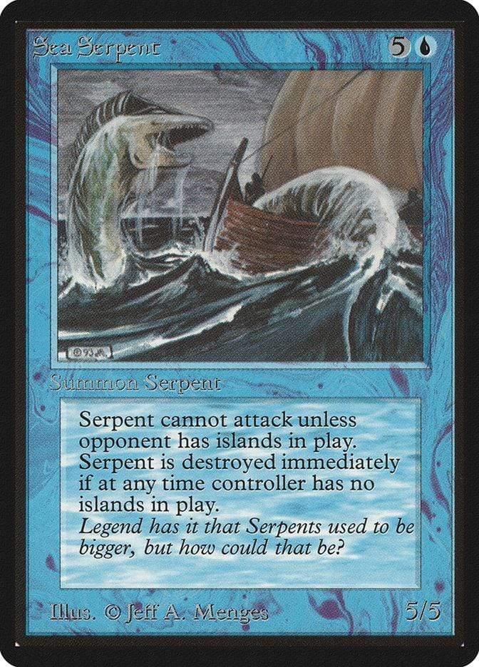 Magic: The Gathering MTG Single Sea Serpent [Limited Edition Beta]