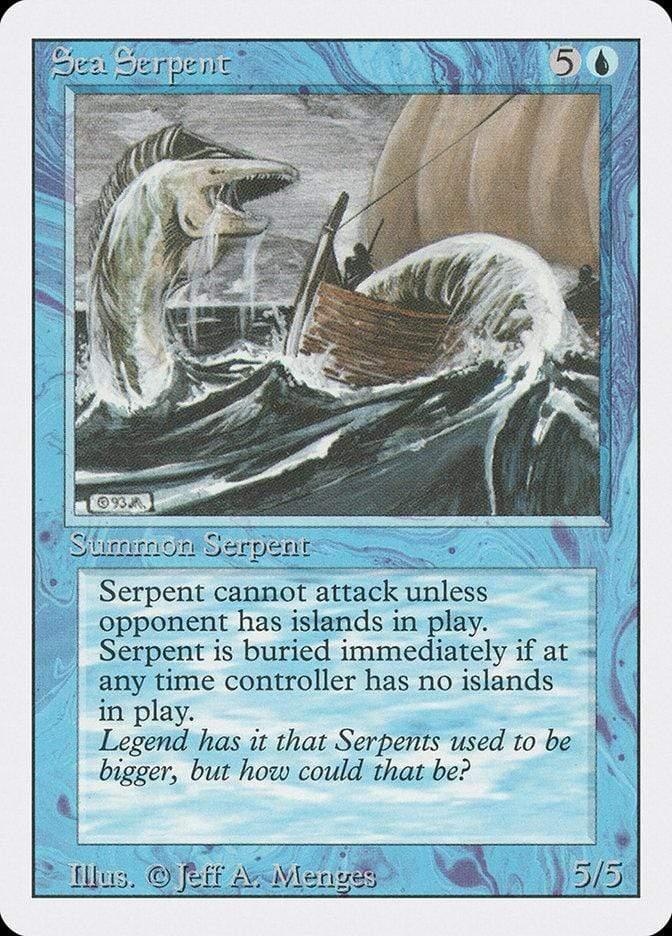 Magic: The Gathering MTG Single Sea Serpent [Revised Edition]