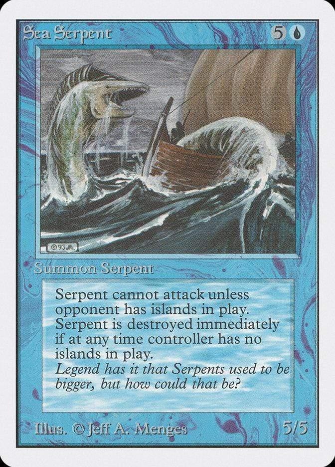 Magic: The Gathering MTG Single Sea Serpent [Unlimited Edition]