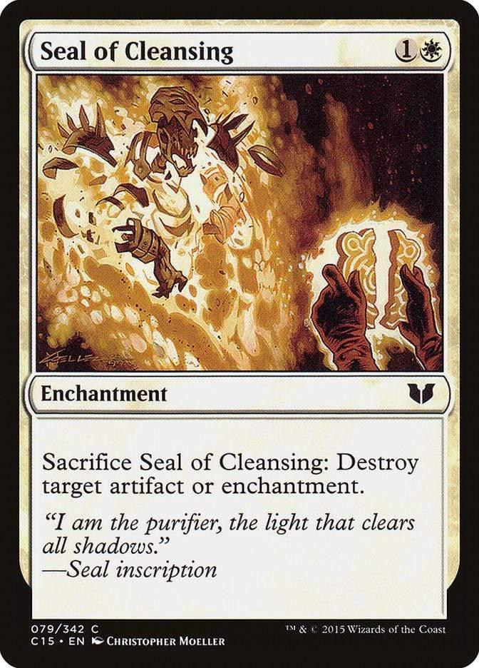 Magic: The Gathering MTG Single Seal of Cleansing [Commander 2015]