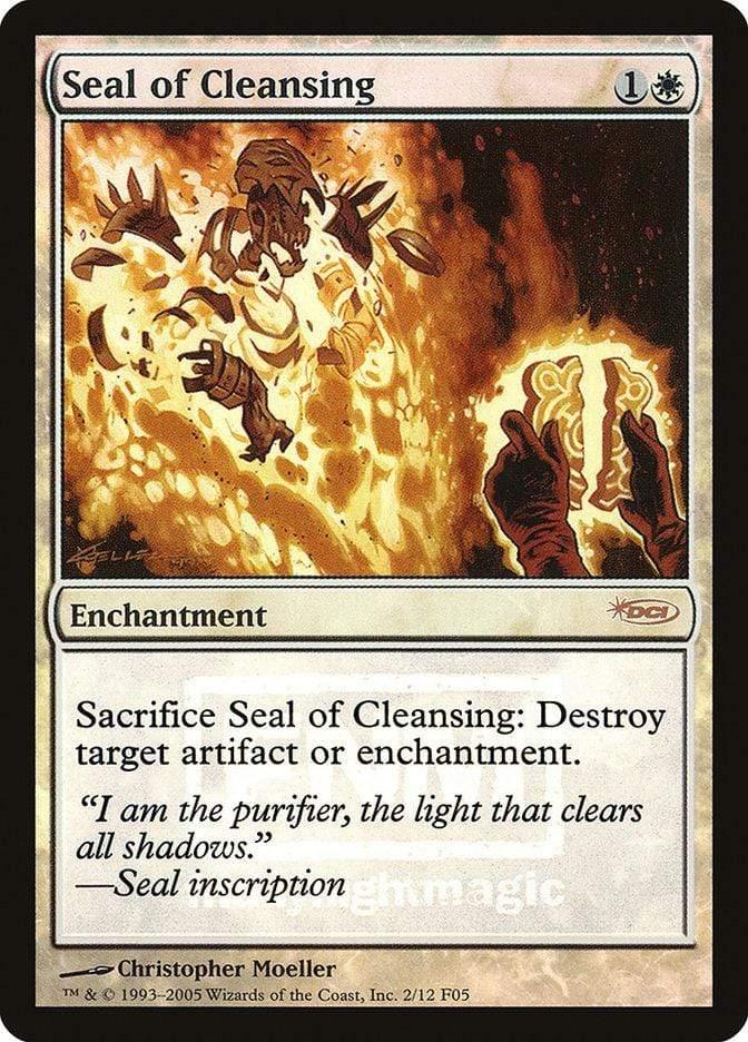 Magic: The Gathering MTG Single Seal of Cleansing [Friday Night Magic 2005]