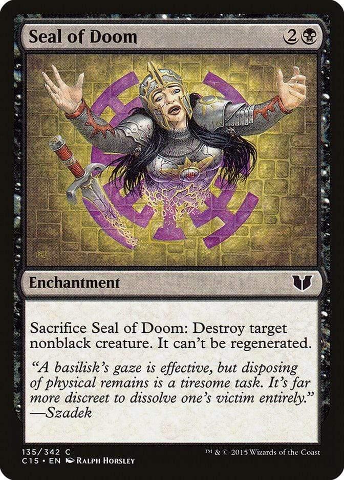 Magic: The Gathering MTG Single Seal of Doom [Commander 2015]