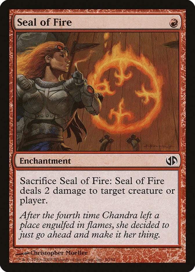 Magic: The Gathering MTG Single Seal of Fire [Duel Decks: Jace vs. Chandra]