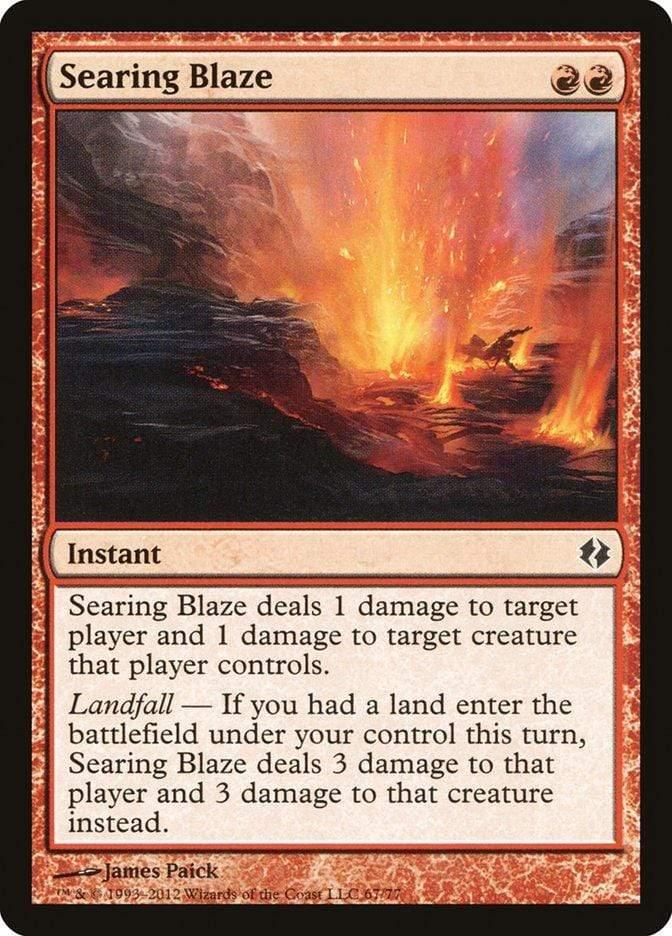 Magic: The Gathering MTG Single Searing Blaze [Duel Decks: Venser vs. Koth]