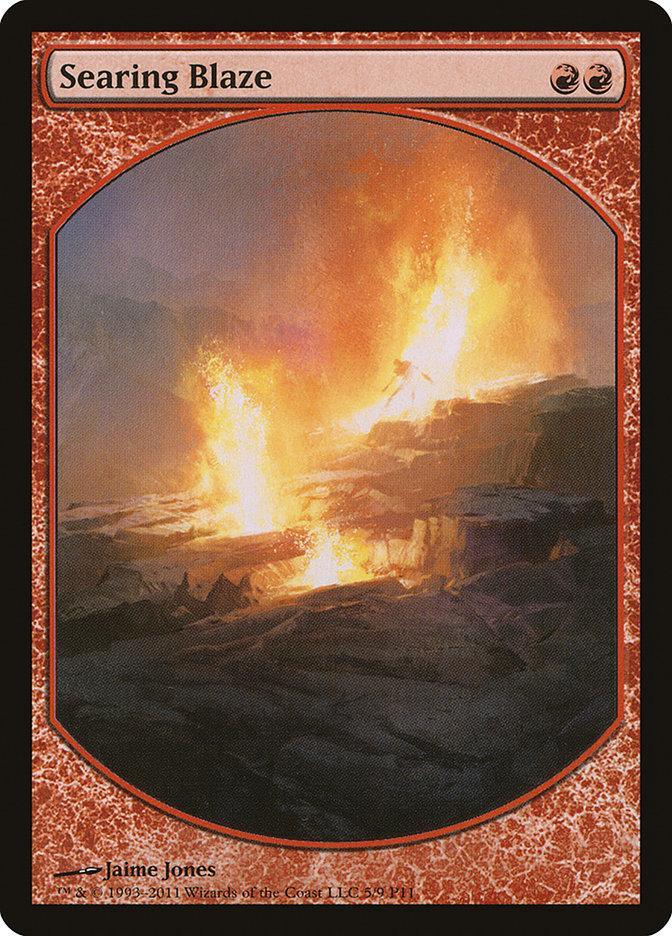 Magic: The Gathering MTG Single Searing Blaze [Magic Player Rewards 2011]