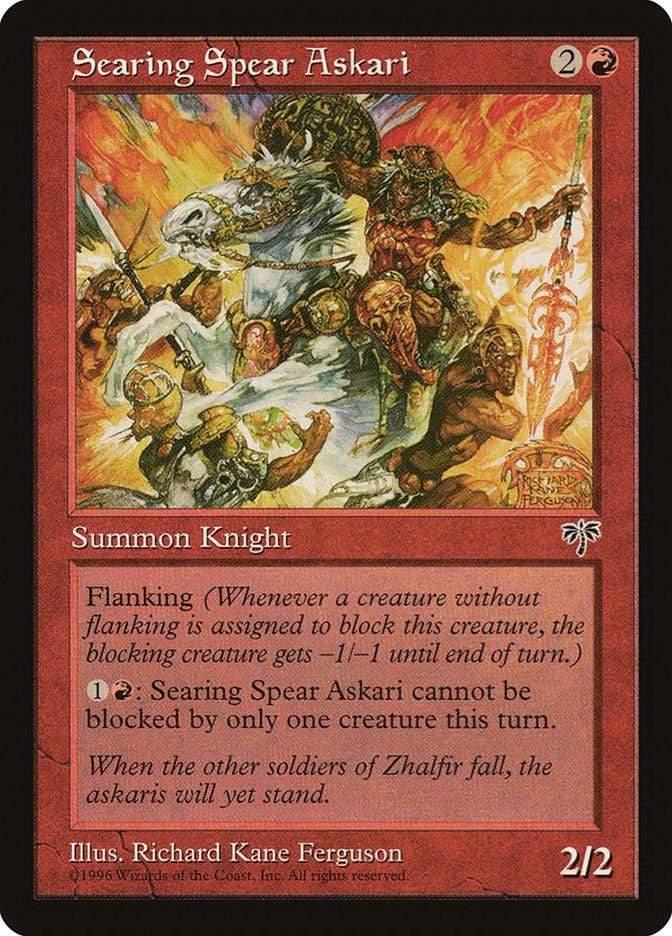 Magic: The Gathering MTG Single Searing Spear Askari [Mirage]