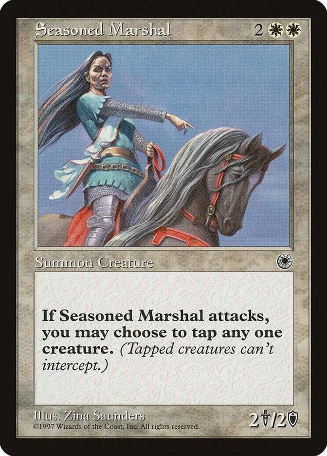 Magic: The Gathering MTG Single Seasoned Marshal [Portal]