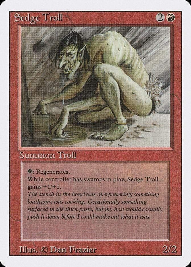Magic: The Gathering MTG Single Sedge Troll [Revised Edition]