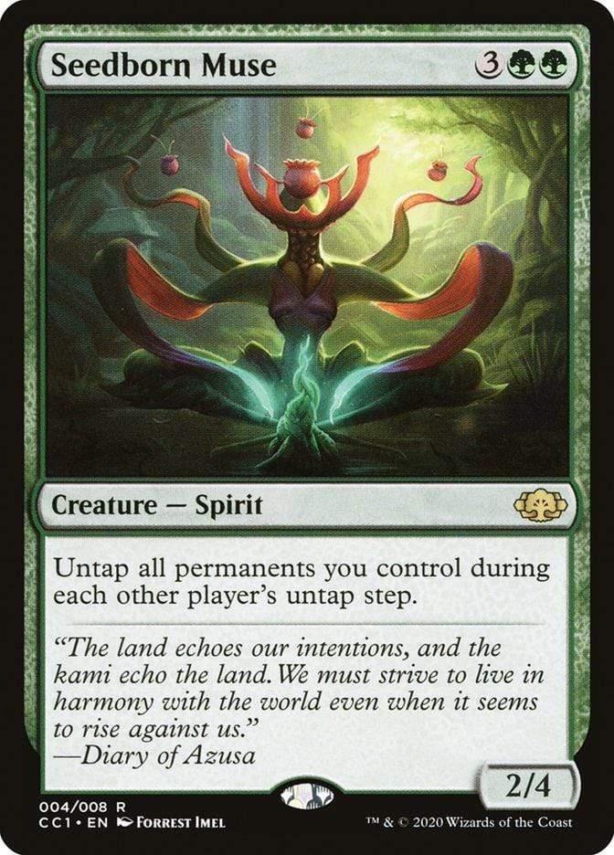 Magic: The Gathering MTG Single Seedborn Muse [Commander Collection Green]
