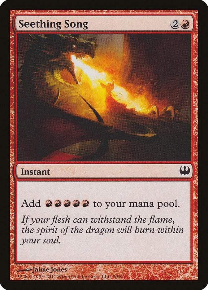 Magic: The Gathering MTG Single Seething Song [Duel Decks: Knights vs. Dragons]