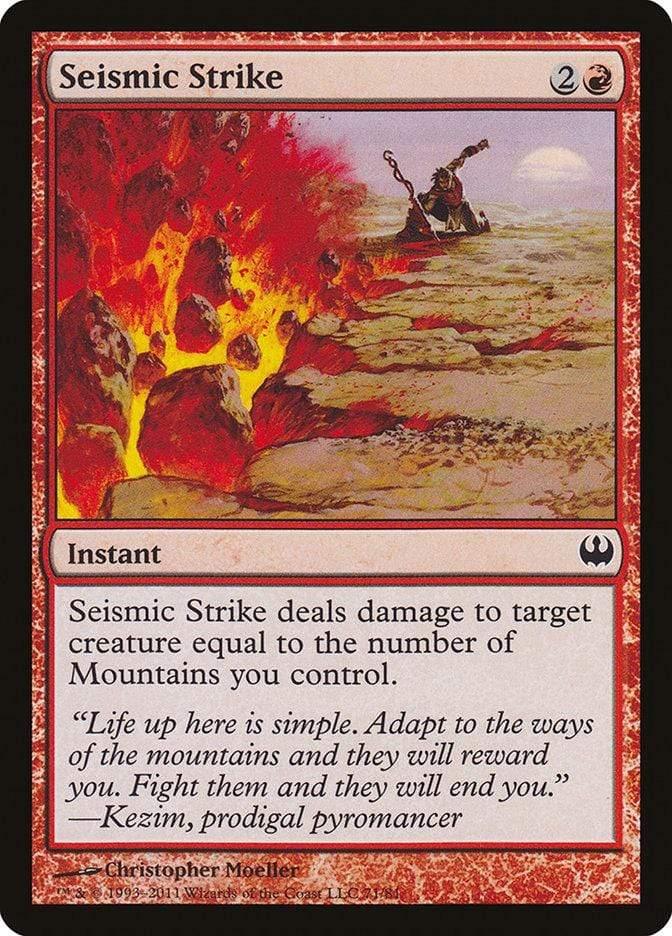 Magic: The Gathering MTG Single Seismic Strike [Duel Decks: Knights vs. Dragons]