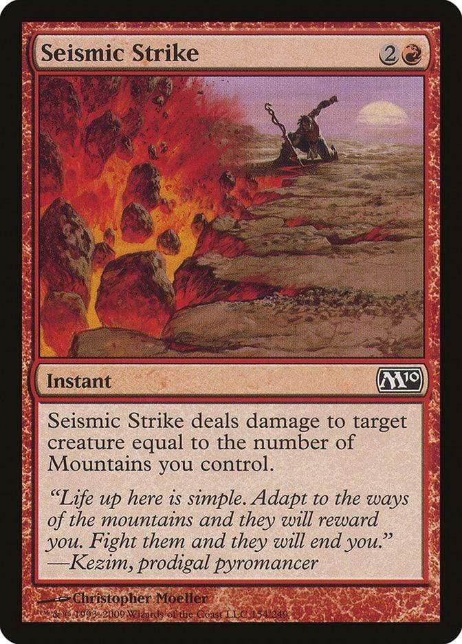 Magic: The Gathering MTG Single Seismic Strike [Magic 2010]