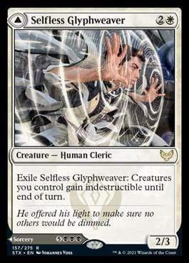 Magic: The Gathering MTG Single Selfless Glyphweaver // Deadly Vanity [Strixhaven: School of Mages]