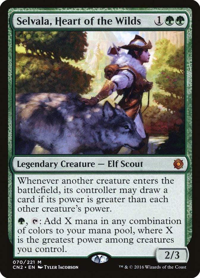 Magic: The Gathering MTG Single Selvala, Heart of the Wilds [Conspiracy: Take the Crown]
