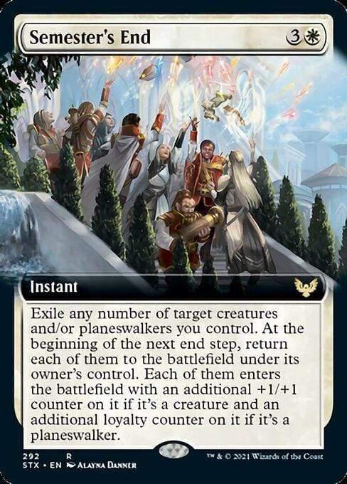 Magic: The Gathering MTG Single Semester's End (Extended) [Strixhaven: School of Mages]