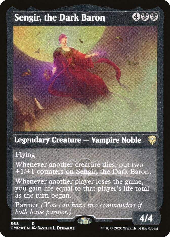 Magic: The Gathering MTG Single Sengir, the Dark Baron [Commander Legends Etched]