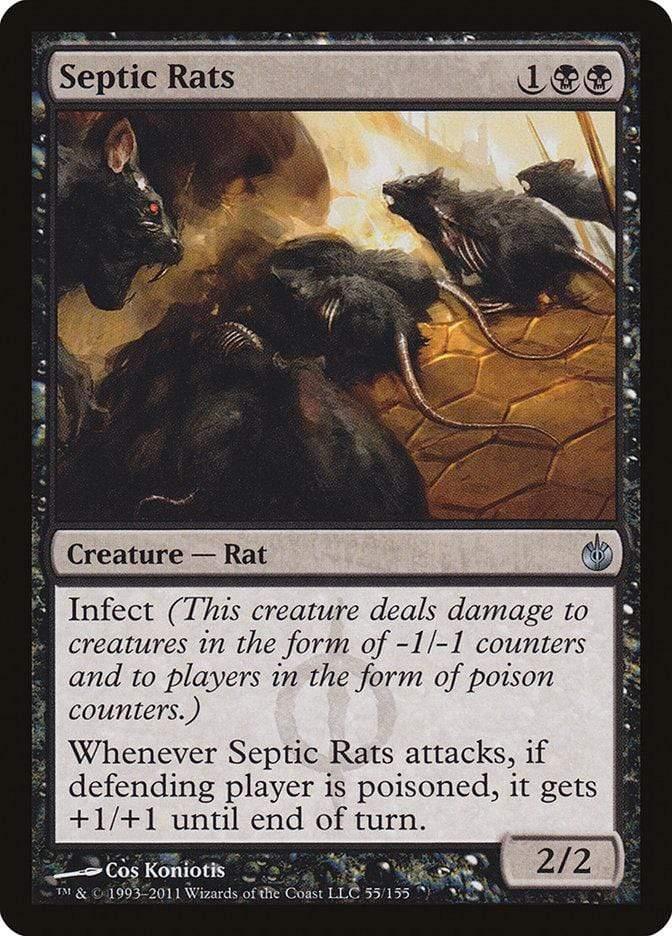 Magic: The Gathering MTG Single Septic Rats [Mirrodin Besieged]
