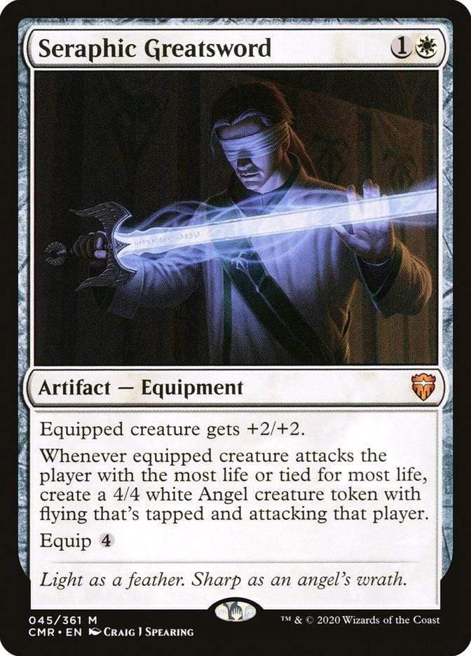 Magic: The Gathering MTG Single Seraphic Greatsword [Commander Legends]