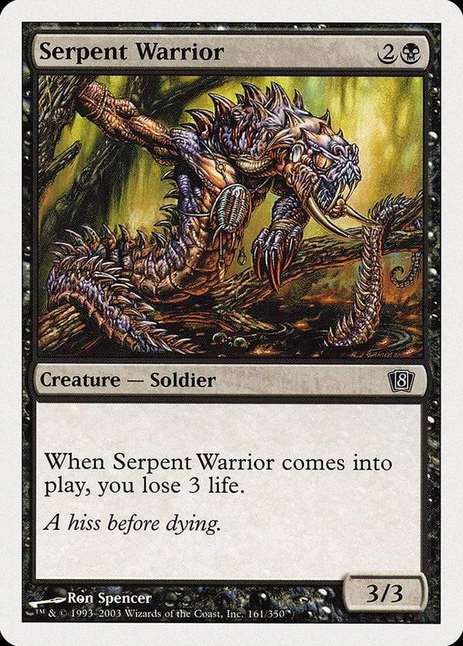 Magic: The Gathering MTG Single Serpent Warrior [Eighth Edition]