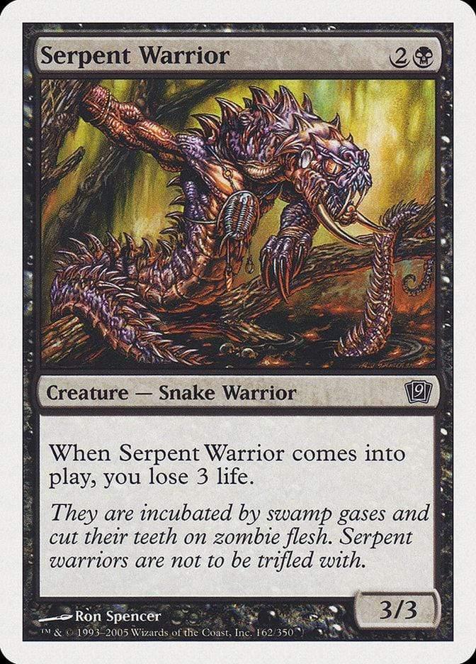 Magic: The Gathering MTG Single Serpent Warrior [Ninth Edition]