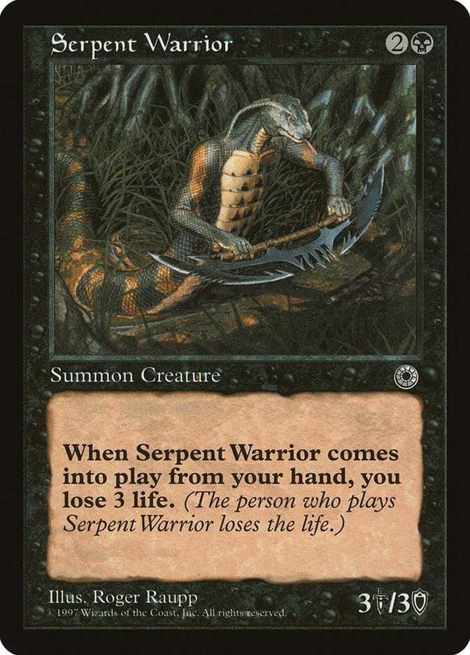 Magic: The Gathering MTG Single Serpent Warrior [Portal]