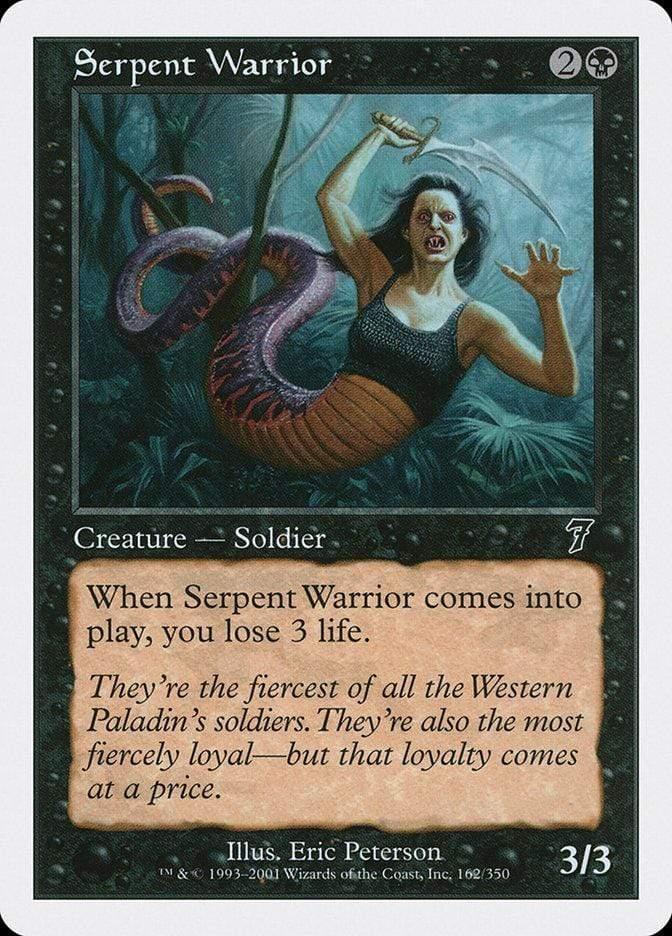 Magic: The Gathering MTG Single Serpent Warrior [Seventh Edition]