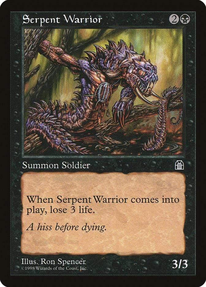 Magic: The Gathering MTG Single Serpent Warrior [Stronghold]