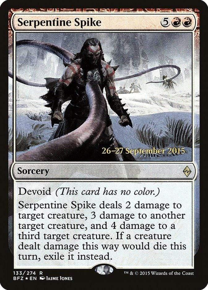 Magic: The Gathering MTG Single Serpentine Spike  [Battle for Zendikar Prerelease Promos]