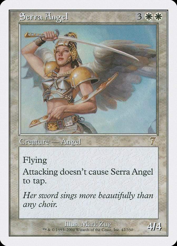 Magic: The Gathering MTG Single Serra Angel [Seventh Edition]