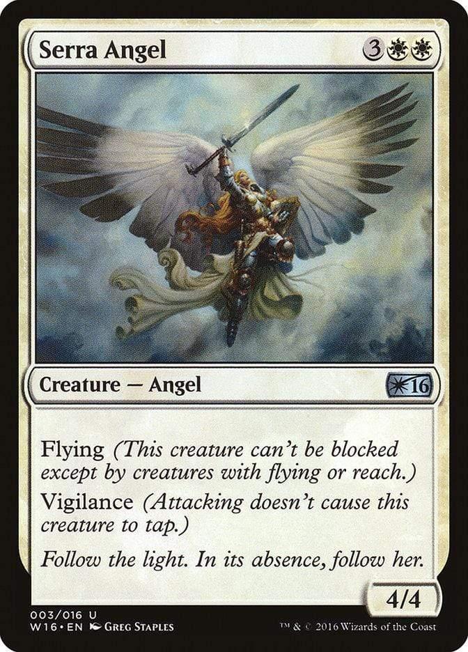Magic: The Gathering MTG Single Serra Angel [Welcome Deck 2016]