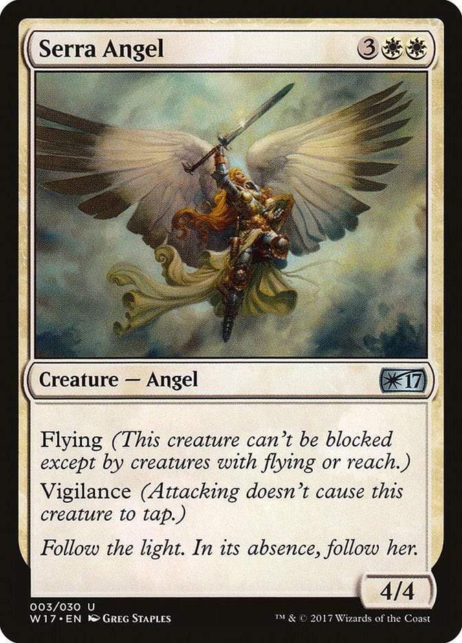 Magic: The Gathering MTG Single Serra Angel [Welcome Deck 2017]