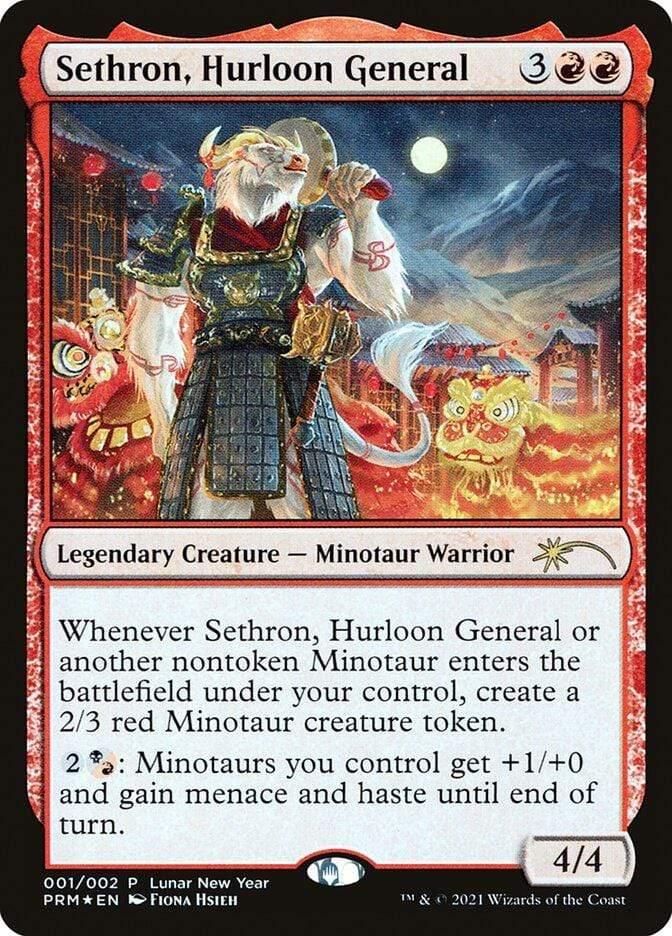 Magic: The Gathering MTG Single Sethron, Hurloon General [Year of the Ox 2021]