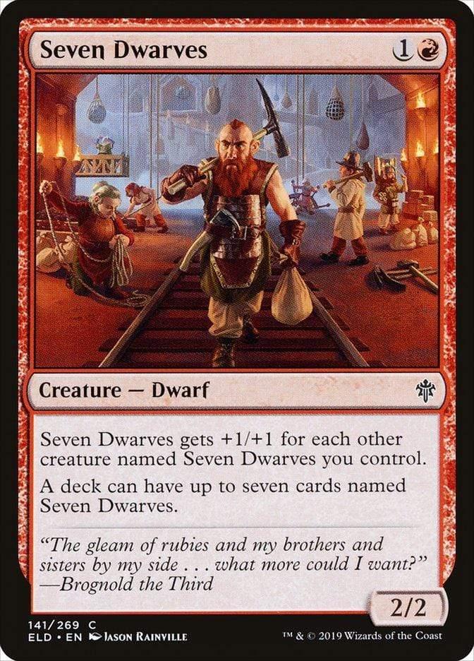 Magic: The Gathering MTG Single Seven Dwarves [Throne of Eldraine]