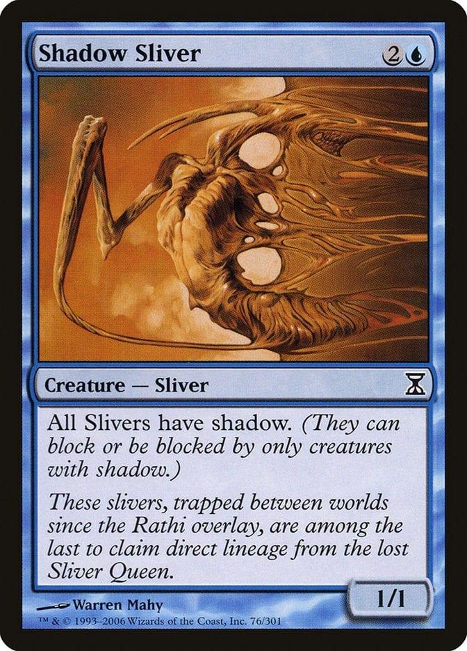 Magic: The Gathering MTG Single Shadow Sliver [Time Spiral]