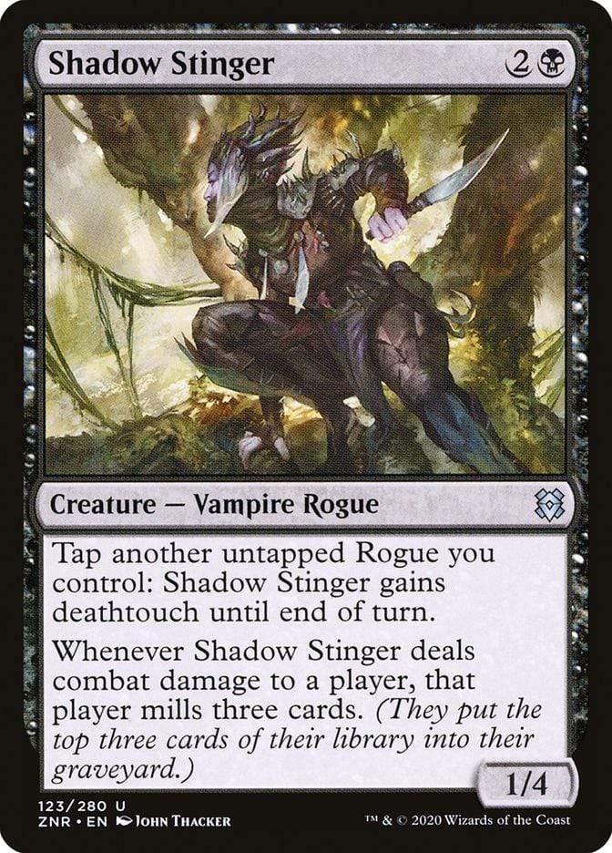 Magic: The Gathering MTG Single Shadow Stinger [Zendikar Rising]